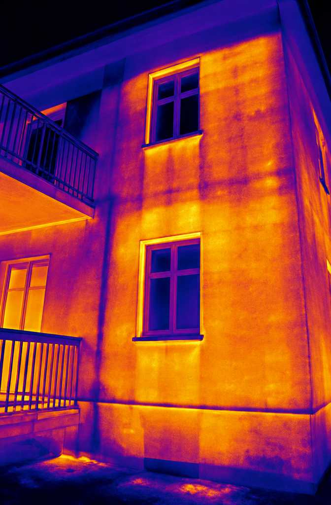 Thermografische Gebäudeaufnahme